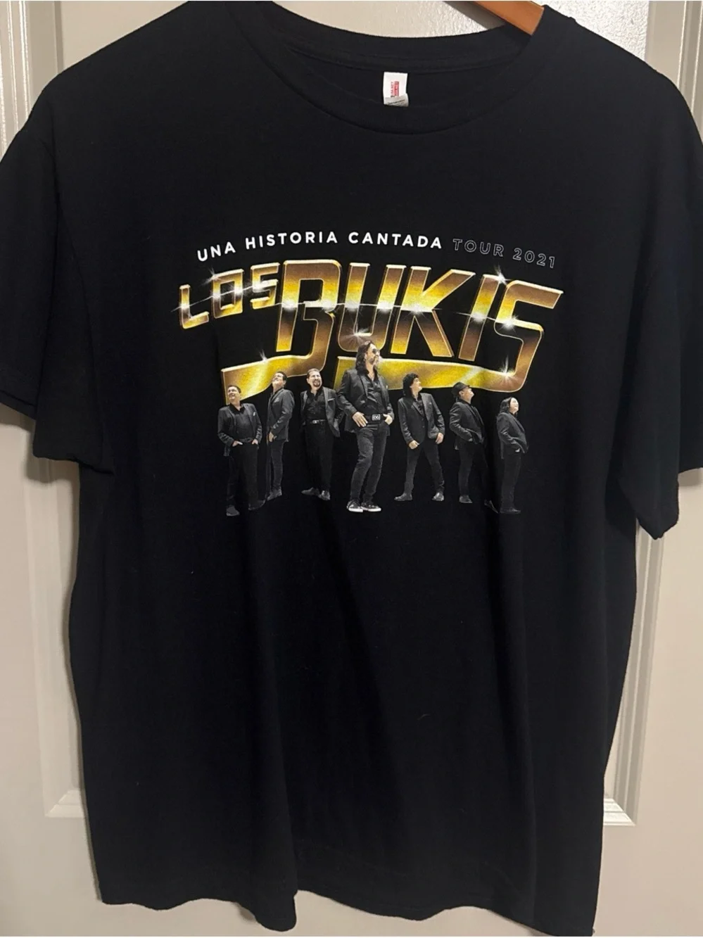 Los Bukis Men's Black Tour Graphic T‑Shirt